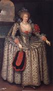 GHEERAERTS, Marcus the Younger Anne of Denmark USA oil painting artist
